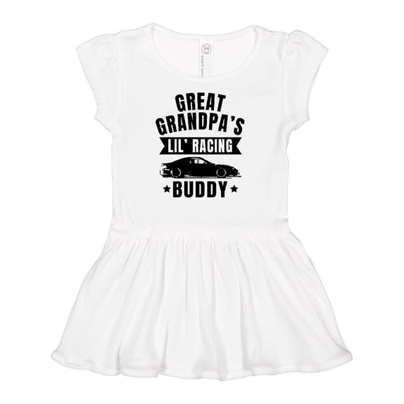 Inktastic Great Grandpas Lil Racing Buddy Girls Baby Dress