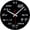 Black, variant on 12 Inch Unique Wall Clock Modern Design Novelty Equation Clock Each Hour Marked by a Simple Math Equation, Black