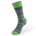thumbnail image 2 of WREESH Men Long Socks Running Socks Long Socks Striped High Waist Casual Trendy Socks Green, 2 of 2