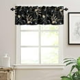 thumbnail image 3 of Dandelion Floral Kitchen Curtain Valance, Window Curtain Valance Rod Pocket, Fall Short Valances Window Treatment for Living Room Bedroom Bathroom Thanksgiving Decor (54x18 Inch Herb Plant Leaves), 3 of 4