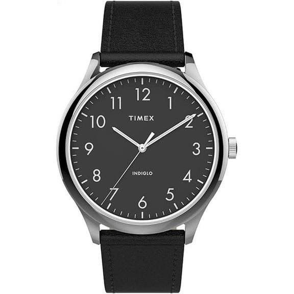 TIMEX MODERN EASY READER LEATHER MENS WATCH
