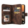 thumbnail image 4 of For Samsung Galaxy S22/S22+/S22 Ultra Phone Case，Shockproof Retro Leather Rugged Wallet Crossbody Cover，Shoulder Strap Stand Case Cover, 4 of 5