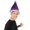 Dark Purple, variant on HPO Adult Unisex Pointy Fairy Purple Color Troll Wig with Blue Ears, Perfect for Festivals and Halloween