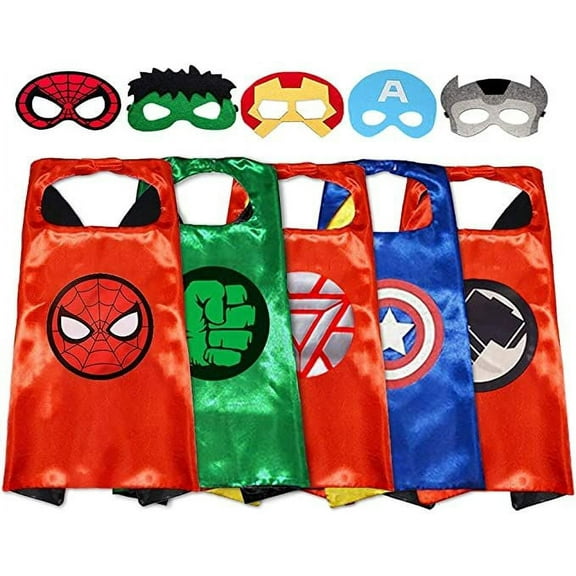 Superhero Capes and Masks - Set of 5 Best Superhero Costume Series 2!