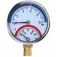 thumbnail image 1 of Manómetro de temperatura Termomanómetro 0-10 bar 0-120°C conexión inferior G1 / 2" (80 mm) STOL, 1 of 1