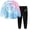 Blue, variant on larppty Kids Toddler Girl Long Sleeve Bow Sweatshirt & Denim Straight Leg Jeans Pants Fall Winter Outfits Set (Sky Blue,8-9 Years)