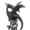 thumbnail image 6 of Ebros 9.25” Home Decor Black Dragon Garden Statue, 6 of 6