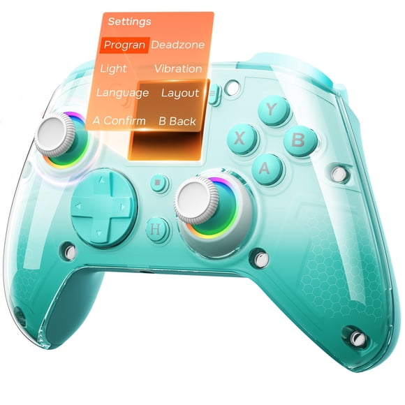 Controlador inalámbrico para juegos GUSGU G7 con pantalla interactiva
