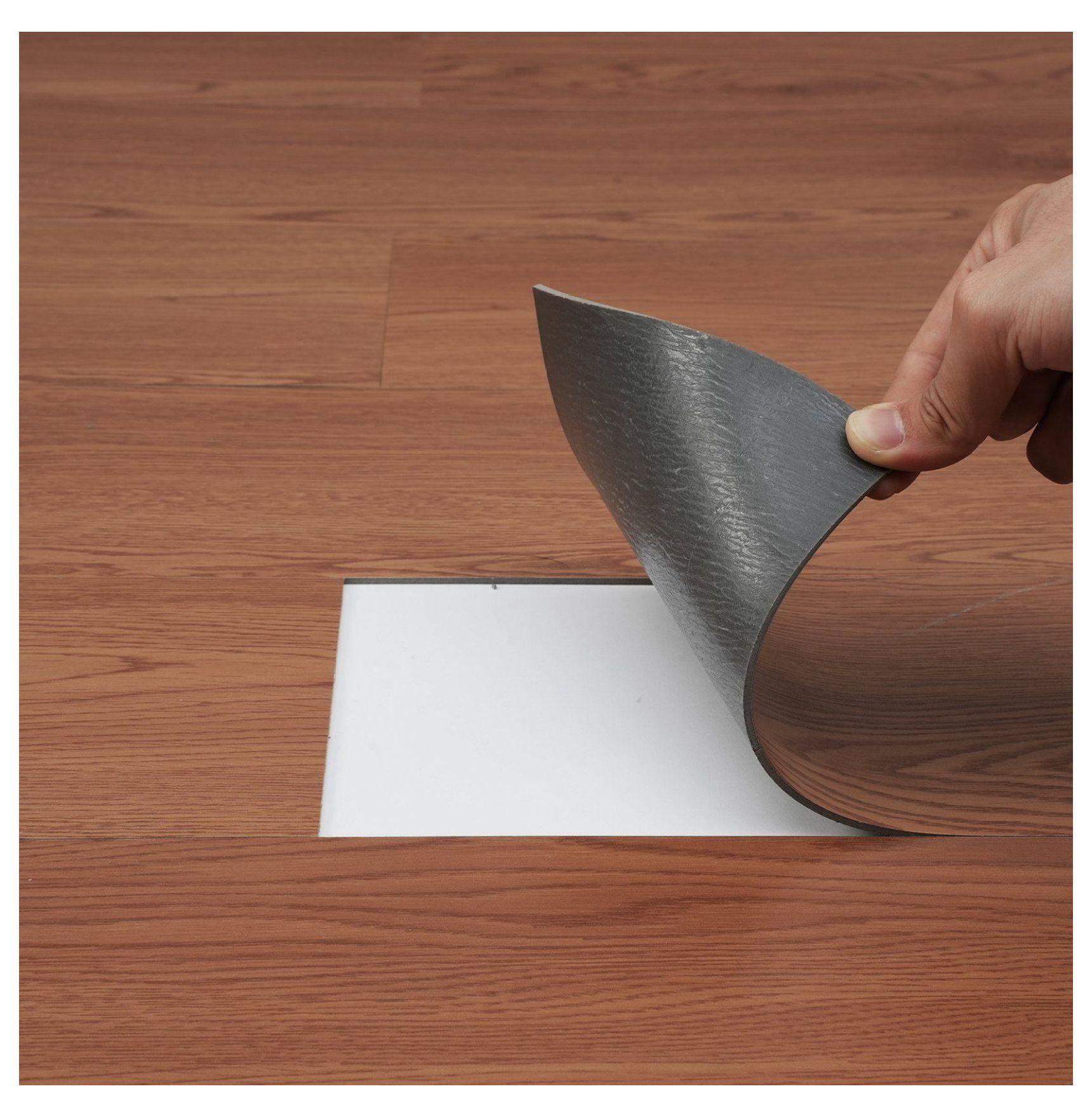 Peel and Stick Vinyl Floor Tiles 36x6 inch, 36 Pack Wood Grain Flooring
