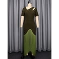 thumbnail image 4 of Tassel Cocktail Dresses for Women: Bodycon Cut Out High Low Fringe Formal Party Dress Green S, 4 of 10