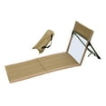 thumbnail image 4 of Almencla Chaise de Sol avec Soutien Dorsal Siège de Sol Chaise Longue pour Voyage Pique-Nique Randonnée Brun, 4 of 8