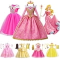 thumbnail image 2 of Disney-disfraz de princesa Aurora Belle para niños, disfraz de lujo, ropa de Halloween y Navidad Fivean unisex, 2 of 2