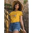 thumbnail image 2 of Colorful Buon Ferragosto T-Shirt Women -Image by Shutterstock, Female Medium, 2 of 4