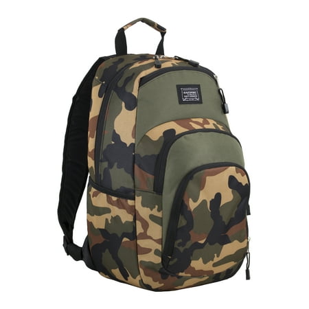 Eastsport Sport Tier Athleisure Army Green Camo Backpack with Adjustable Straps