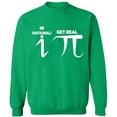 thumbnail image 2 of OXI Crewneck Sweatshirt - Be Rational Get Real Pi,Basic Casual Sweatshirts for Men's and Women Fleece Sweatshirt Long Sleeve- Irish Green 2X-Large, 2 of 2