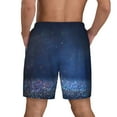 thumbnail image 4 of Balery Retro Blue Glitter Mens Swim Trunks Swim Shorts for Men Quick Dry Inseam Beach Shorts with Compression Liner Pocket-X-Large, 4 of 9