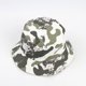 thumbnail image 5 of 1 sombrero de pescador de camuflaje de moda, de algodón, plegable, para el tiempo libre, con protección solar, unisex (blanco y verde)., 5 of 6