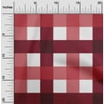 thumbnail image 1 of oneOone Cotton Flex Bright Red Fabric Gingham Check Dress Material Fabric Print Fabric By The Yard 40 Inches Wide, 1 of 4