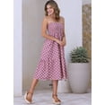 thumbnail image 3 of DARING DIVA Women's Summer Smocked Waist Flowy Maxi Skirts XS Purple Floral, 3 of 6