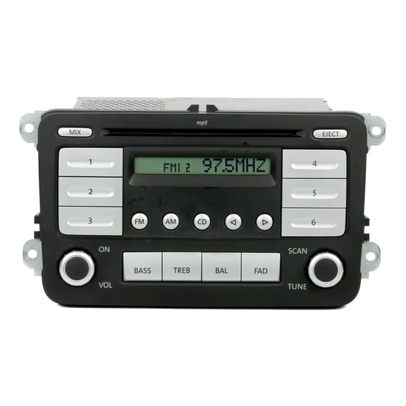 Restored 07-09 Volkswagen EOS Jetta GLI AMFM Radio MP3 CD Player Code Included 1K0035161C (Refurbished)