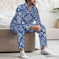 thumbnail image 7 of Fotbe Stylized Flowers Vintage Boho Pattern Long Sleeve Pajama Set for Men,Sleepwear Set,2-piece Loungewear Set,Soft PJs Comfy Nightwear with Pockets-XX-Large, 7 of 7