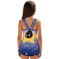 thumbnail image 2 of FOR U DESIGNS Girls' Sleeveless One-Piece Swimsuit Sleeveless Bathing Suit Swimwear Skirted Bathing Suit for 3-13 Years, Cat Star, 2 of 7
