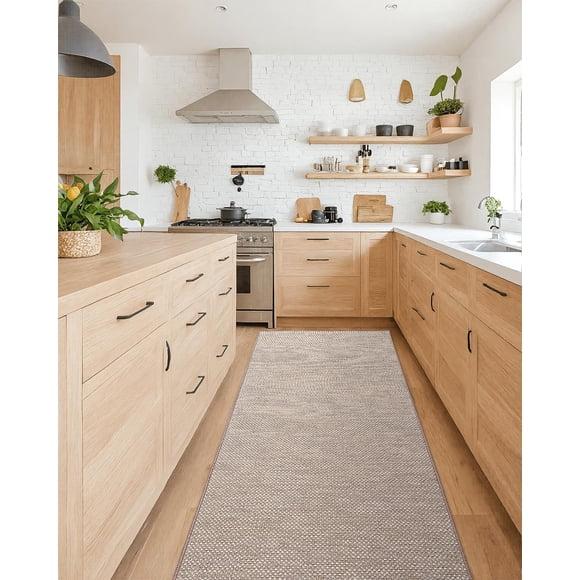 Color&Geometry Tapis de Cuisine Antidérapants Lavables, Absorbants, Tissés, Tapis de Couloir de Cuisine Faciles à Nettoyer
