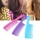 thumbnail image 5 of Peine para el cabello, 3 colores, peine para el cabello rizado con dientes anchos, peine antiestático, multifuncional, 5 of 8