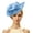 Light Blue, variant on EazyTech Women Fashion Solid Netted Gauze Fascinator Hat Clip On Headpiece for Wedding Tea Party Church Derby