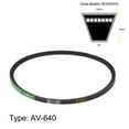 thumbnail image 2 of Unique Bargains 640mm Inner Girth 10mm Width Cogged V Belts Rubber Drive Belt, 2 of 6