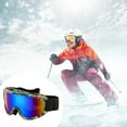 thumbnail image 4 of Ettsollp Winter Ski Goggles Winter Outdoor Ski Goggles for Men Women Double Layers Lens Anti-fog Snow Sunglasses Windproof Uv Protection Eyewear for Cycling, 4 of 8