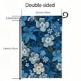 thumbnail image 3 of PHYHOO Garden Flag Flower Beautiful on Blue Pattern Floral Outdoor Home Decor Double Sided Yard Flags Banner for Patio Lawn White, 3 of 6
