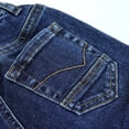 thumbnail image 3 of KIDSCOOL SPACE Infant Jeans,Baby Toddler Elastic Waist with D-ring Stretch Denim Pants,Deep Blue,12-18 Months, 3 of 5