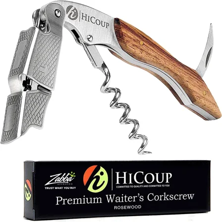 Hicoup Wine Opener - Professional Corkscrews For Wine Bottles W/Foil Cutter