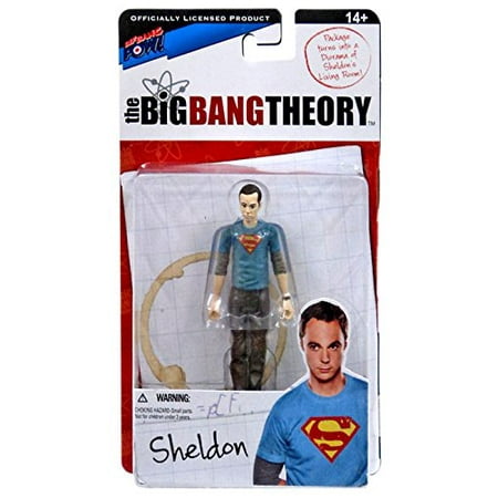 Big Bang Theory Sheldon Superman 3 3/4-Inch Figure Series 1, It's BAZINGA! ™ time! First-ever 3 3/4-inch action figures based on The Big Bang Theory! By