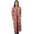 thumbnail image 3 of Bimba Tunique d'Hiver Florale pour Femmes Kurta Indienne Longue Droite Kurti Manches Longues, 3 of 9