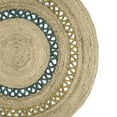 thumbnail image 5 of Gypsie Blu Braided Hand Woven Natural Jute Area Rug Round Indoor Home Décor Living Room Area Runner Online, 5 of 6