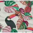 thumbnail image 5 of oneOone Cotton Poplin Twill White Fabric Floral Flower With Birds Quilting Supplies Print Sewing Fabric By The Yard 56 Inch Wide, 5 of 6