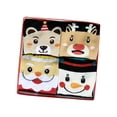 thumbnail image 4 of 4 Pairs Christmas Socks Cute Holiday Socks for Indoor Spring Fancy Christmas Style B, 4 of 8