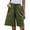 Army Green, variant on IROINNID Women's Summer Casual Drawstring Pocket Wide Leg Comfy Shorts With Pocket