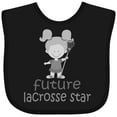 thumbnail image 3 of Inktastic Future Lacrosse Star Girl Girls Baby Bib, 3 of 4