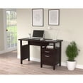 thumbnail image 2 of Inval 1-Drawer Writing Desk with Cabinet in Espresso, 2 of 9