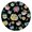 89, variant on Floral Patterned Round Tablecloth with Elastic Edge, Ideal for Daily Meals, Parties or Picnics, Fits 44-52 Inch Tabletop