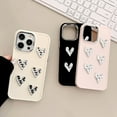 thumbnail image 6 of Handmade 3D Pleated Love Heart Plated Silver Solid Color Soft  for iPhone Case (Black,iPhone 12 Pro Max), 6 of 6