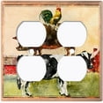 thumbnail image 3 of Metal Light Switch Plate Cover Countryside Cow Pig Chicken Animal Farm ANM007, 3 of 13