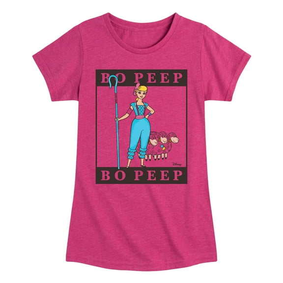 Toy Story 4 - Type Block Bo Peep - Toddler & Youth Girls Short Sleeve Graphic T-Shirt