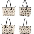 thumbnail image 3 of ZUXONGSY Dachshund Dog Print Wallet and Purse Set Floral Print Top Handle Handbag with Wristlet Wallet Set Waterproof Tote Bag Hobo Handbag for Women, 3 of 4
