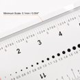 thumbnail image 4 of 2uds Película Flexible Regla 16 Pulgadas 0.1mm Escala PET Plástico Plegable Recta Regla Calibración Suave Regla Medición Herramienta para Fábrica, Transparente, 4 of 6