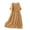 dresses for women clearance-Khaki, variant on Homenesgenics Summer Dresses 2025 Solid Color Lace-up Organ Pleats Both Sides Loose Casual Half-sleeve Linen Dress Long Dress White XXL