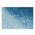 thumbnail image 1 of Modern Cutting Board, Geometrical Image with Mosaic Digital Vector Vivid Ombre Colored Image, Decorative Tempered Glass Cutting and Serving Board, Small Size, Dark Blue and White, by Ambesonne, 1 of 1